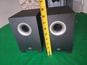 Altec Lansing BXR1221 Pair Computer Speakers 2.0 Black Tested Working